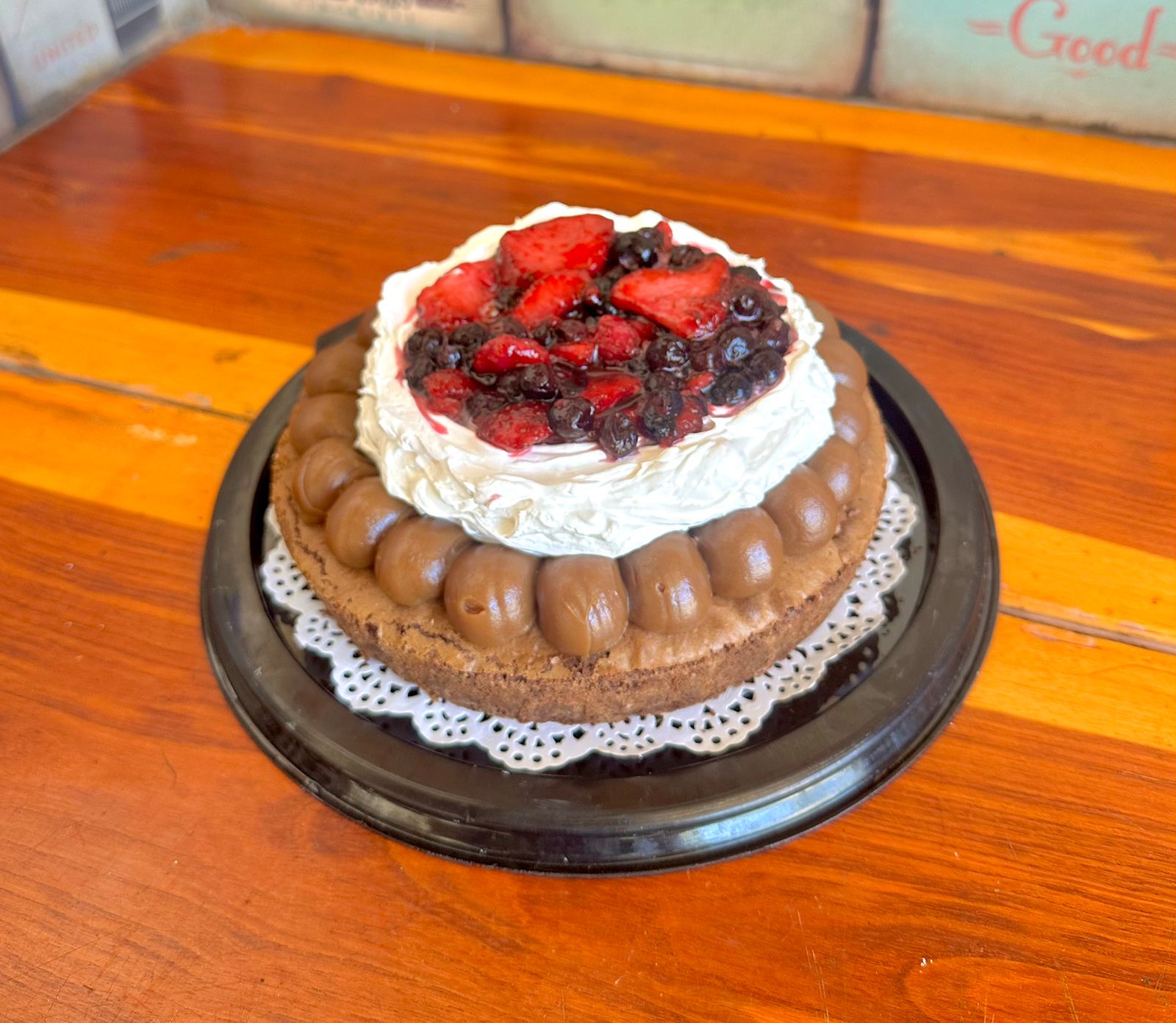 Marquise brownie de frutos rojos
